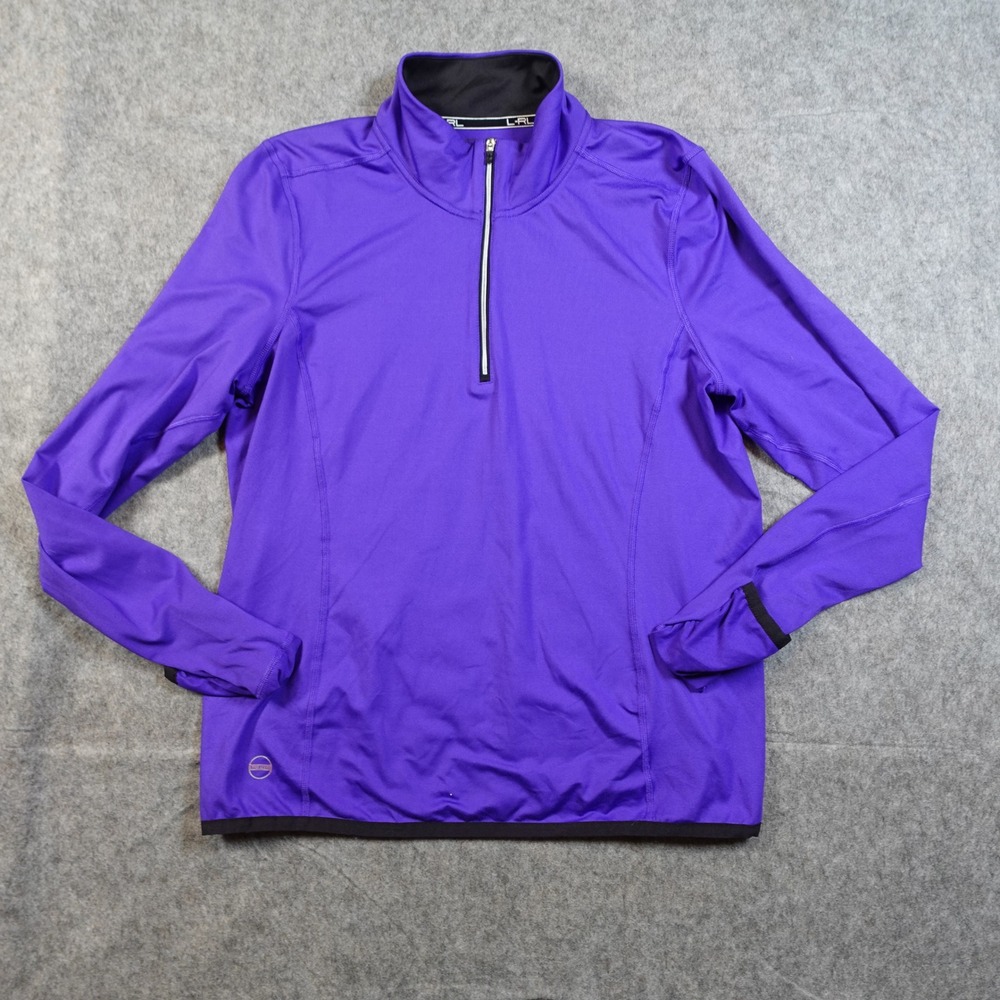 Polo Ralph Lauren Sweater Womens‎ Extra Large Pullover 1/4 Zip Ribbed Knit Mock